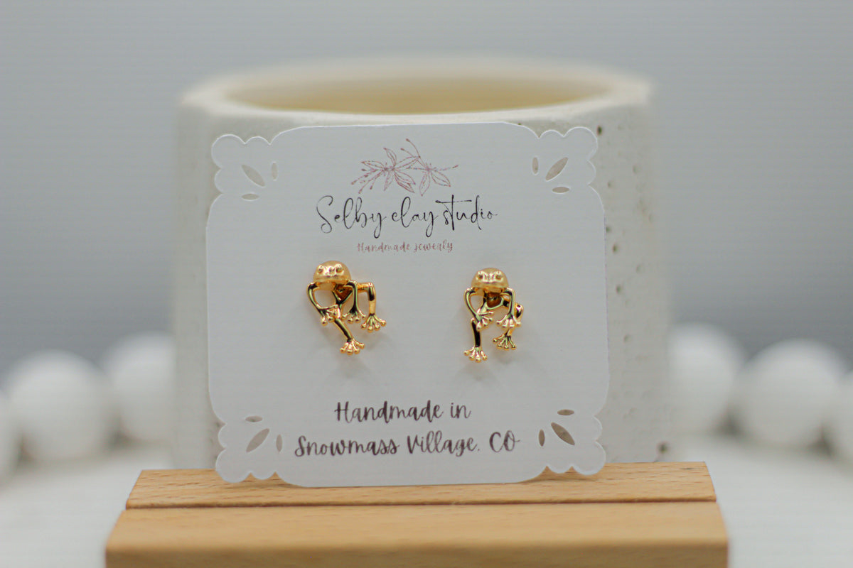 Gold plated mini frogs